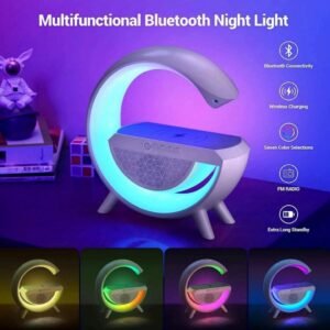 G-Shape LED Wireless Charging Speaker Lamp