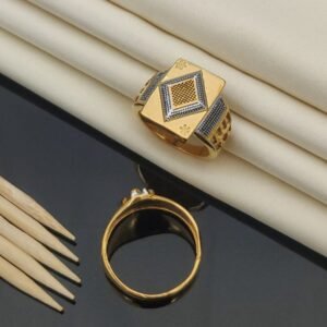 Regal Geometric Gold Ring