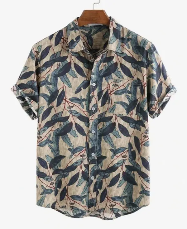 Vintage Botanical Print Shirt