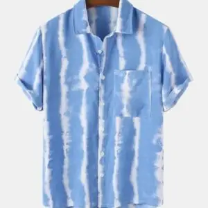 Ocean Breeze Tie-Dye Cotton Shirt