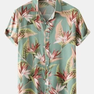 Tropical Bloom Cotton Shirt