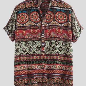 Vintage Mosaic Cotton Shirt