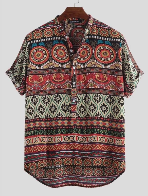 Vintage Mosaic Cotton Shirt